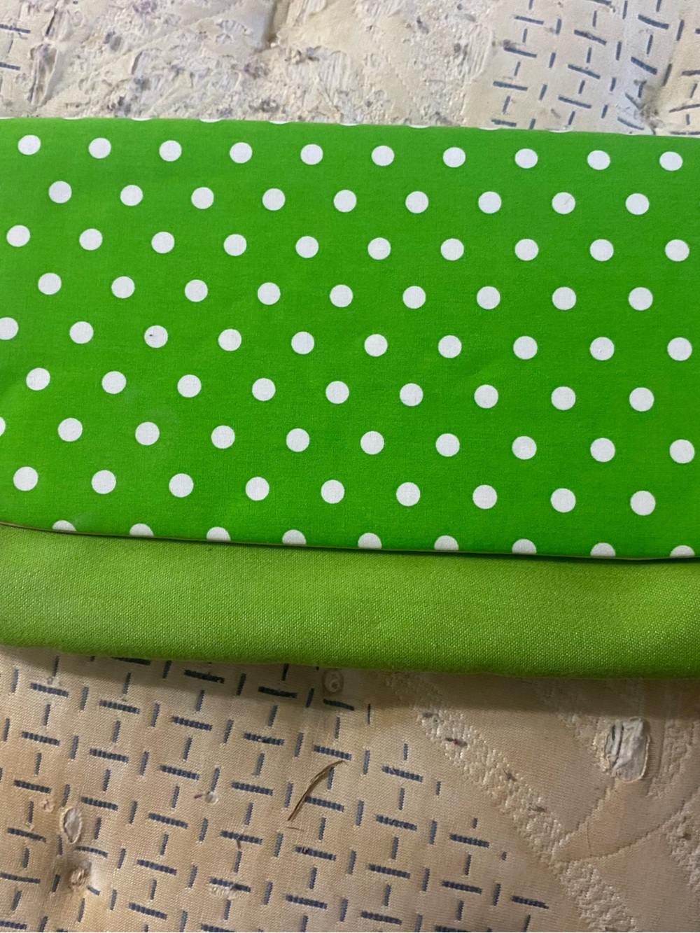 Green Polka Dot Clutch Wallet